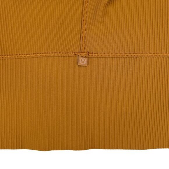 LULULEMON Power Pivot Ribbed Tank Top Size 2 Butternut Brown - Picture 5 of 5